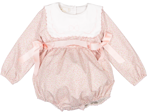 Pink Candy Floral Romper