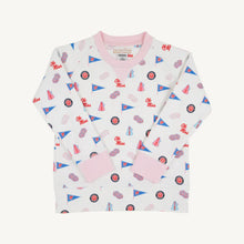 Ole Miss Cassidy Comfy Crewneck Gawsh Almighty with Palm Beach Pink