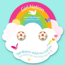 Soccer Ball | Cutie Stud Earrings for Kids