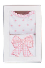 Pink Bow Basic Bib&Burp Boxed Set