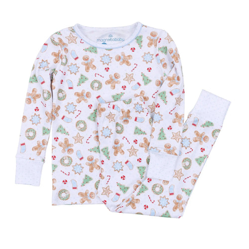 Frosted Wonderland Light Blue Long Sleeve Pajama Set