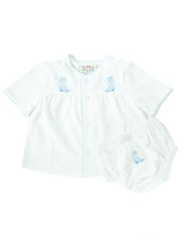 Blue Cowboy Boot Diaper Cover Set