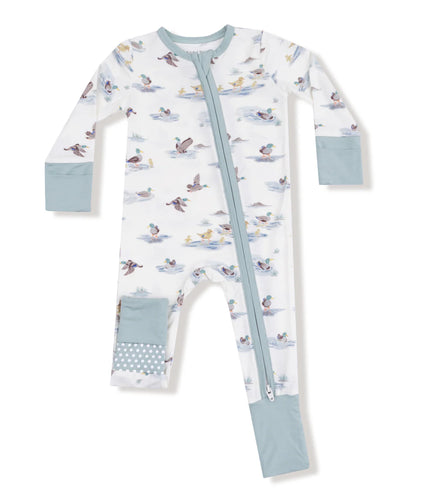 Migrating Mallards Zipper Romper