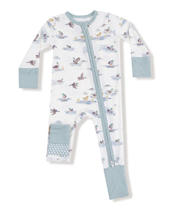 Migrating Mallards Zipper Romper
