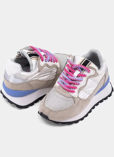 Phoebe Sneaker White Pink/Purple Lace