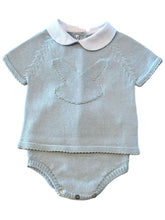 Blue Bunny Diaper Set