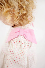 Long Sleeve Ryleigh Romper Palmetto Pearl & Richmond Red Microdot Corduroy