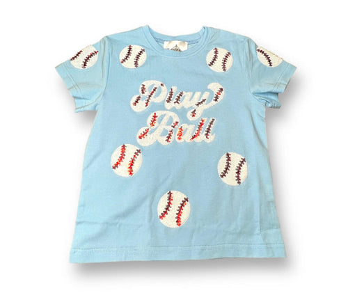 Light Blue Play Ball Shirt
