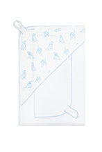 Blue Puppy Love Hooded Towel