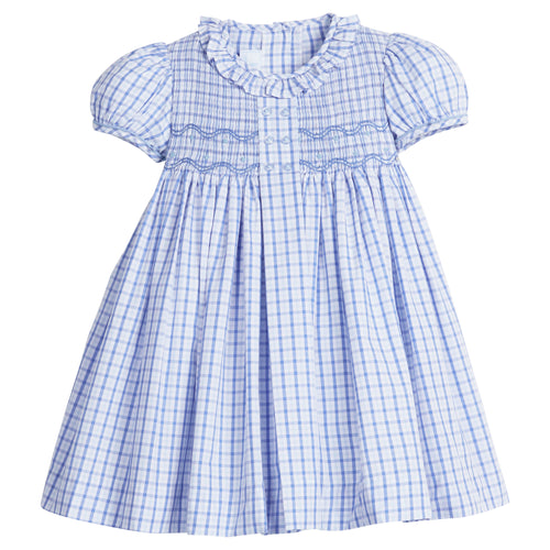 Smocked Bridget Dress Woodberry Plaid