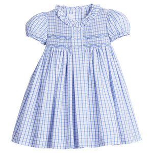 Smocked Bridget Dress Woodberry Plaid