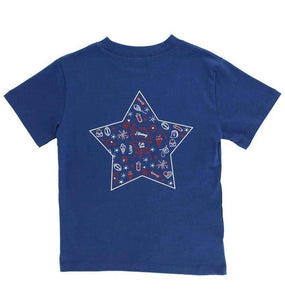 Logo Tee, Stars on Navy
