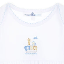 Noah's Ark Gathered Gown - Light Blue