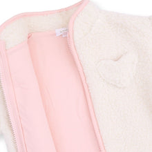 Sherpa Zip Jacket with Pink Lining
