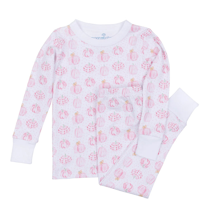 Pink Precious Pumpkins Long Sleeve Pajama Set