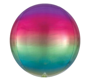 16" RAINBOW OMBRE ORBZ BALLOON