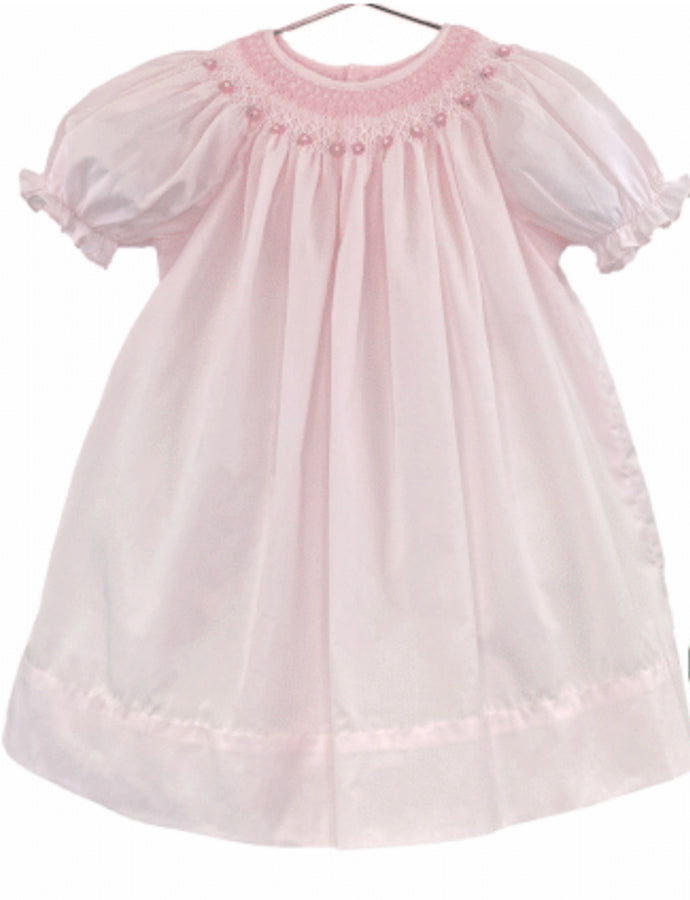 Light Pink Smocked Dress