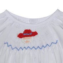 Rebel Red/Blue Smocked Daygown