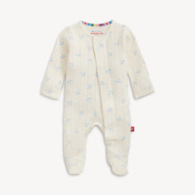 Airplanes Pointelle Magnetic Footie