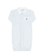 Blue Train Herringbone Embroidered converter Gown