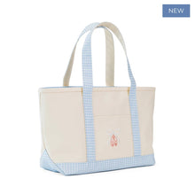MEDIUM TOTE - COATED CANVAS NATURAL with BALLET MIST TRIM