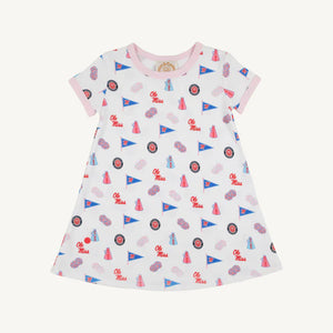 Ole Miss Polly Play Dress Gawsh Almighty with Palm Beach Pink