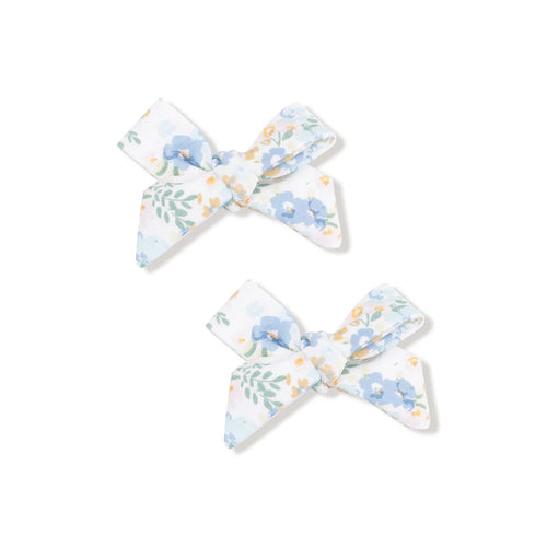 Sweet Rose Calico Hair Clips (2pack)