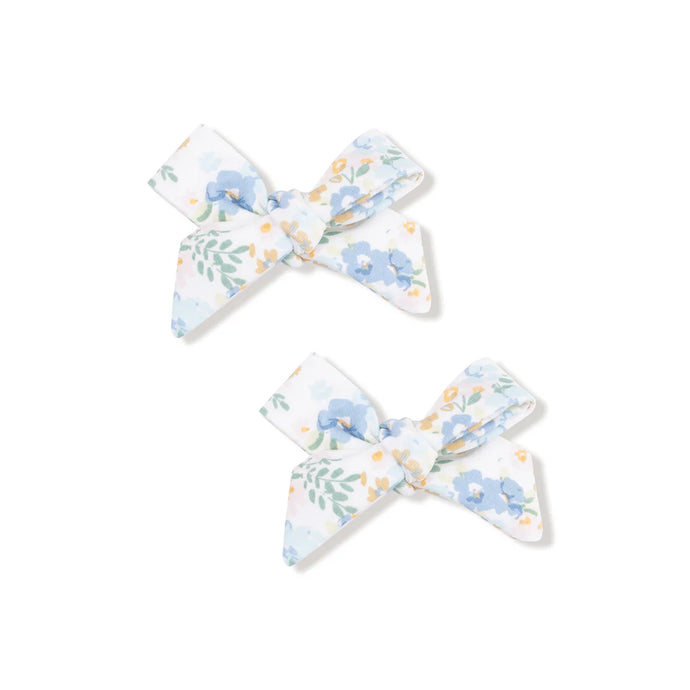 Sweet Rose Calico Hair Clips (2pack)