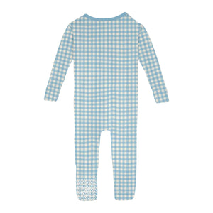 Seaside Blue Gingham, Convertible Sleeper