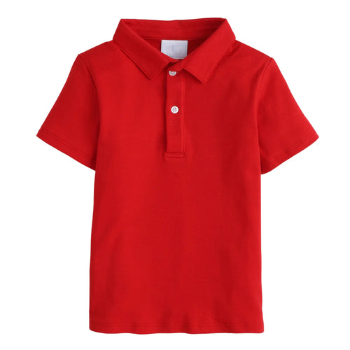 Short Sleeve Polo, Red