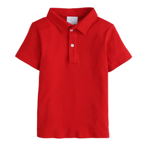 Short Sleeve Polo, Red