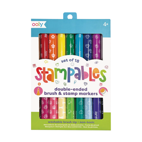 stampables double-ended stamp markers - set of 18