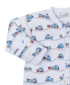 Rambling Railroad Printed Footie