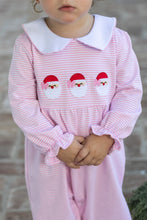 Santa Trio Romper- Pink