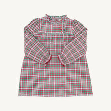 Long Sleeve Mary Baker Day Dress Wicker Park Plaid with Richmond Red