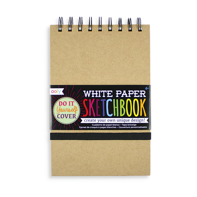 Large, White DIY Cover Sketchbook