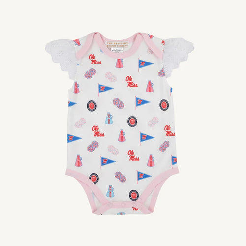 Ole Miss Wendy Onesie Gawsh Almighty with Palm Beach Pink