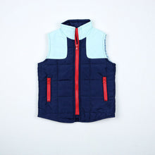 Navy/ Lt Blue Tattersall Vest