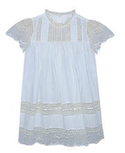 White Anna Grace Dress-Ecru Lace