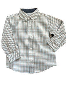 LS Dress Shirt, Brown/Grey