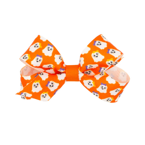Mini Halloween Ghost Hair Bow