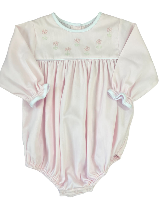 Long Sleeve Pink Flower Bubble