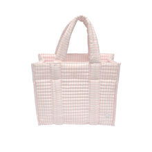 QUILTED MINI GO GO TOTE - PIMLICO STRIPE PINK