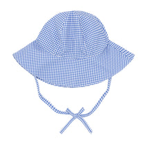 Baby Blue Micro Gingham Sun Hat