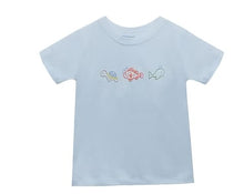 Blue Houston Shirt, Ocean Charms