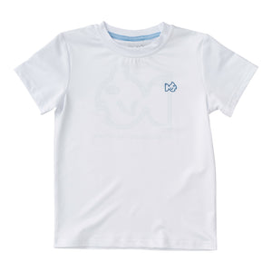 Logo Performance Fishing Tee on White