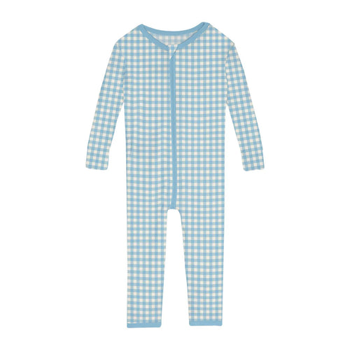 Seaside Blue Gingham, Convertible Sleeper