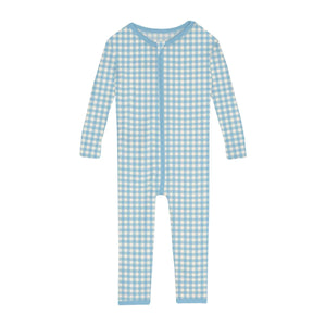 Seaside Blue Gingham, Convertible Sleeper