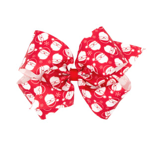 King Christmas Red Santa Bow