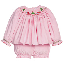 Smocked Bishop Bloomer Set Holly Days